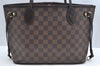 Authentic Louis Vuitton Damier Neverfull PM Shoulder Tote Bag N51109 LV 6460F