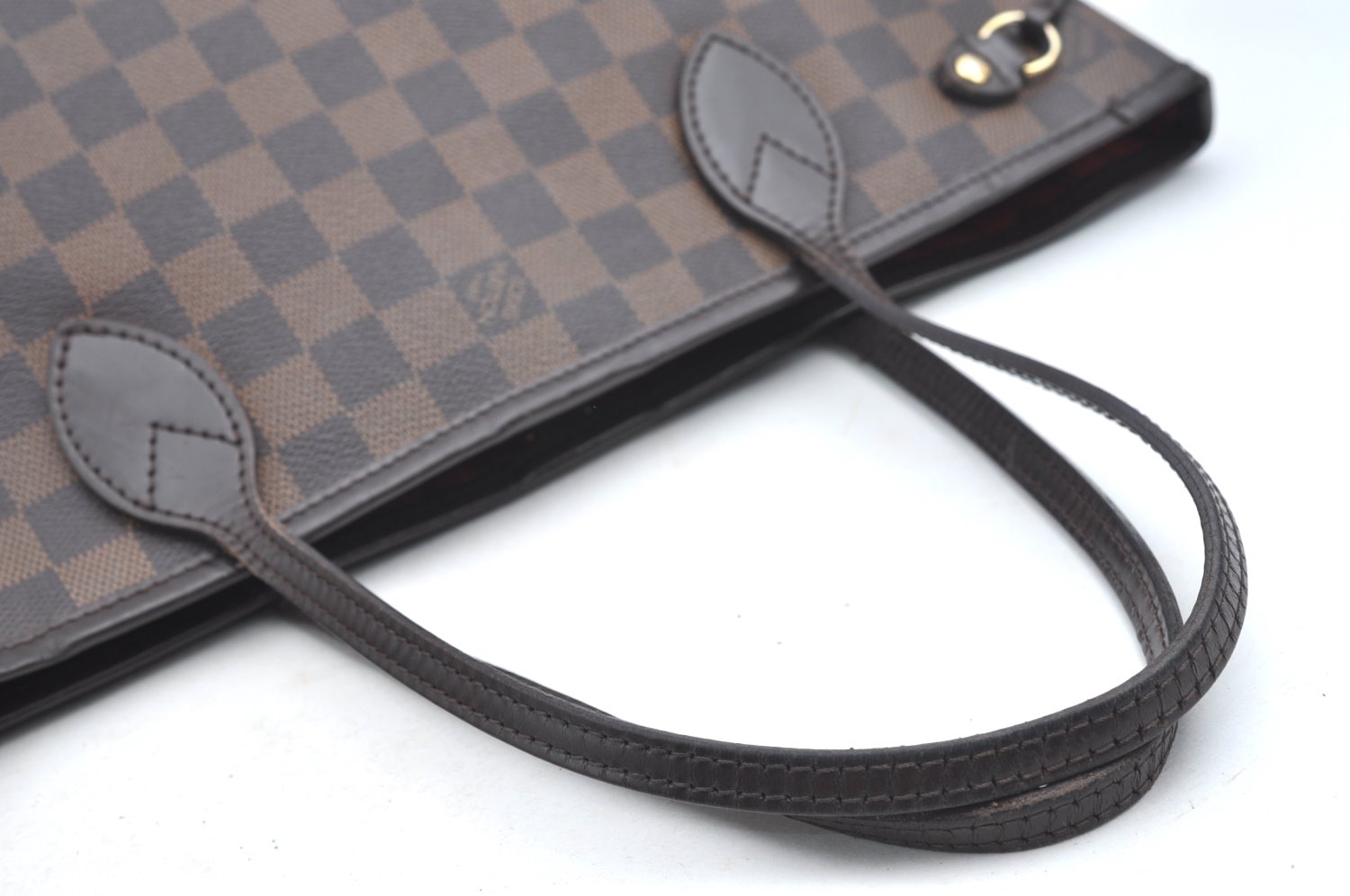 Authentic Louis Vuitton Damier Neverfull PM Shoulder Tote Bag N51109 LV 6460F