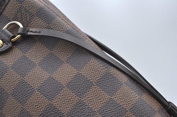Authentic Louis Vuitton Damier Neverfull PM Shoulder Tote Bag N51109 LV 6460F