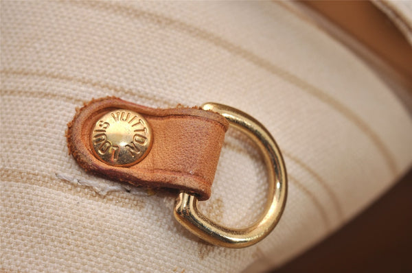 Authentic Louis Vuitton Damier Azur Neverfull MM Tote Bag N51107 LV 6542I