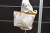Authentic Louis Vuitton Damier Azur Neverfull MM Tote Bag N51107 LV 6542I