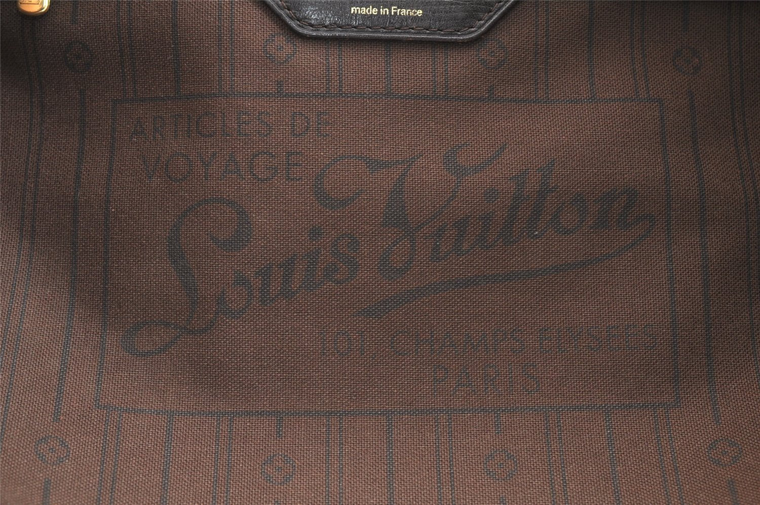 Authentic Louis Vuitton Monogram Idylle Neverfull MM Tote Bag M40513 Brown 6779K