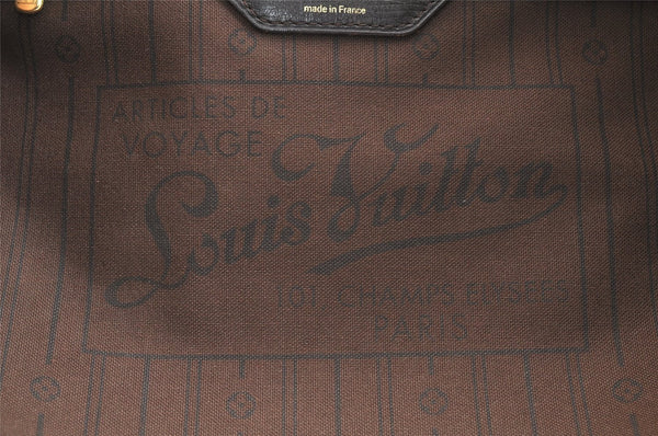 Authentic Louis Vuitton Monogram Idylle Neverfull MM Tote Bag M40513 Brown 6779K