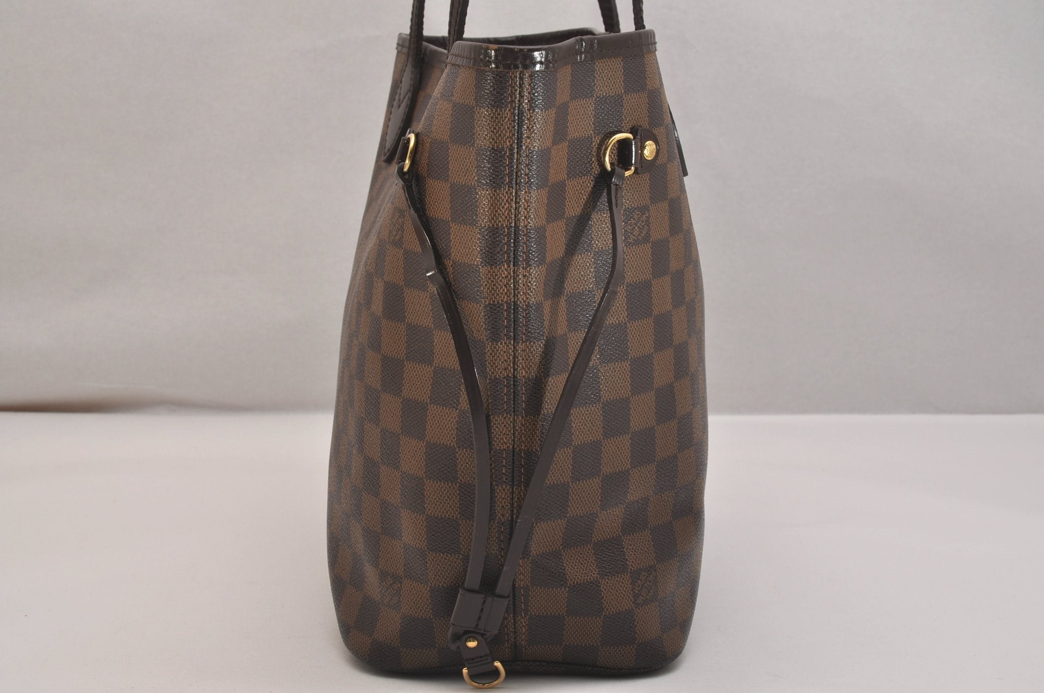 Authentic Louis Vuitton Damier Neverfull MM Shoulder Tote Bag N51105 LV 6781J