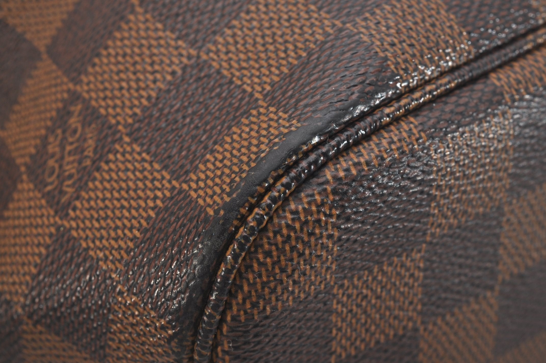 Authentic Louis Vuitton Damier Neverfull MM Shoulder Tote Bag N51105 LV 6781J