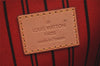 Authentic Louis Vuitton Monogram Neverfull GM Pouch Purse Clutch Bag Red 6928K