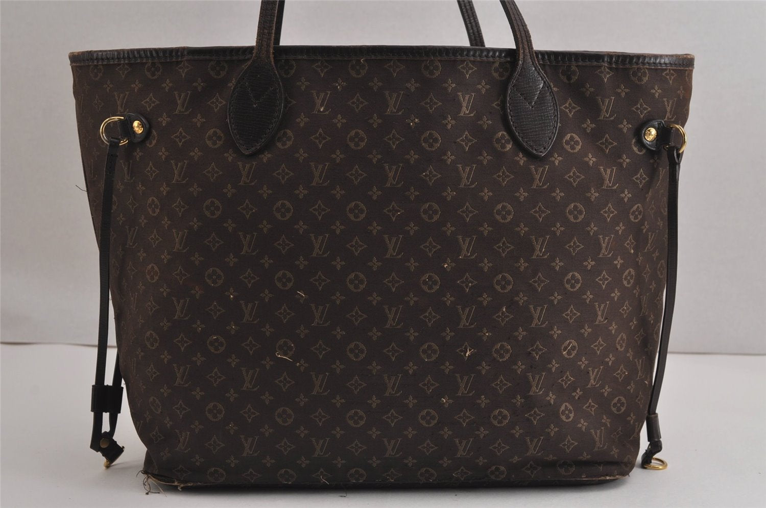Authentic Louis Vuitton Monogram Idylle Neverfull MM Tote Bag M40513 Brown 7019J