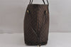 Authentic Louis Vuitton Monogram Idylle Neverfull MM Tote Bag M40513 Brown 7019J