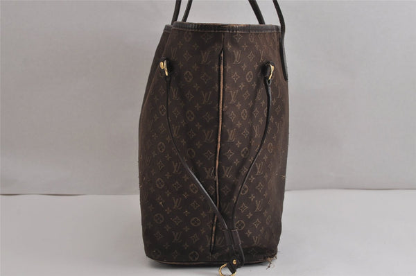 Authentic Louis Vuitton Monogram Idylle Neverfull MM Tote Bag M40513 Brown 7019J