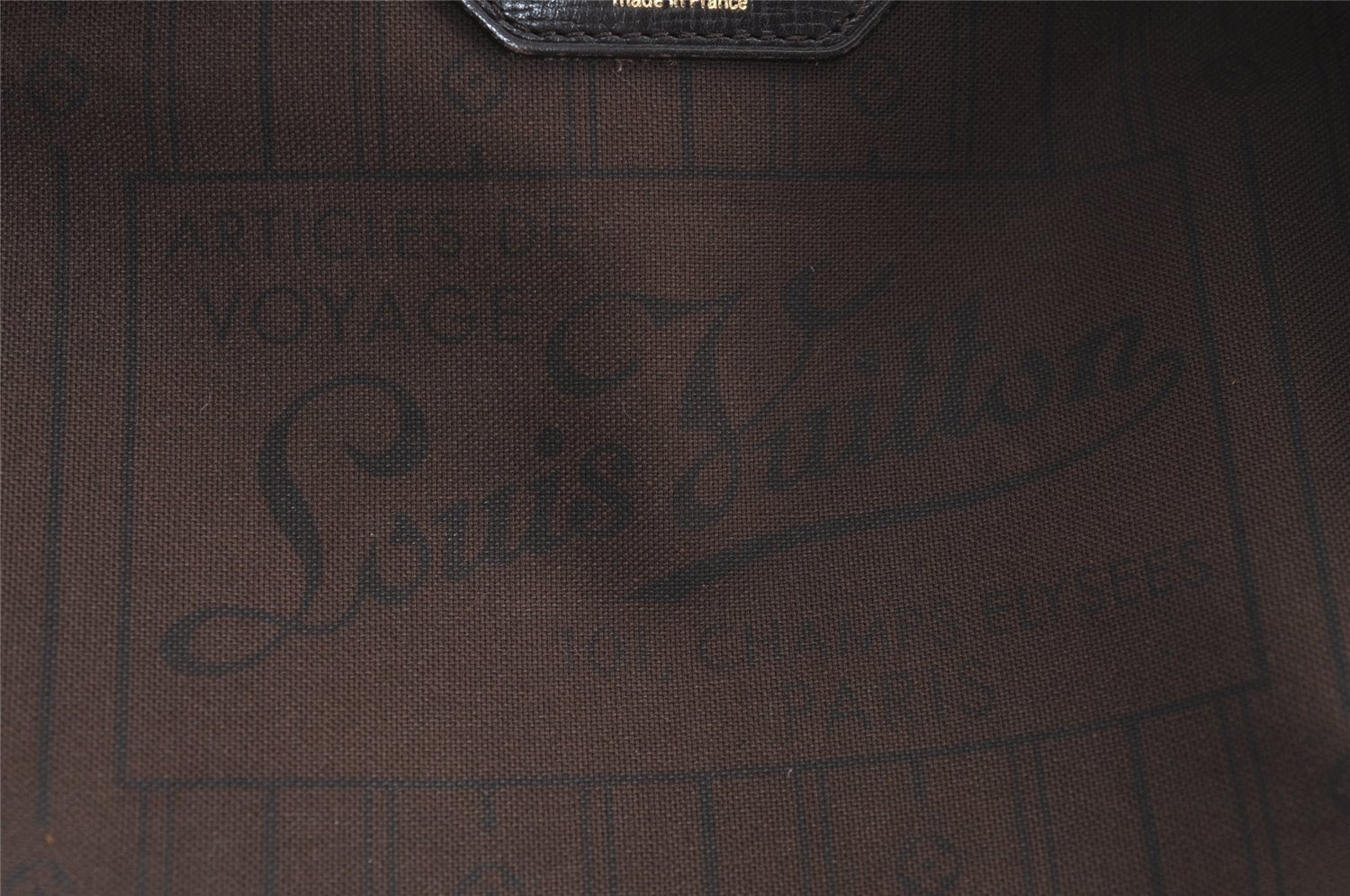 Authentic Louis Vuitton Monogram Idylle Neverfull MM Tote Bag M40513 Brown 7019J