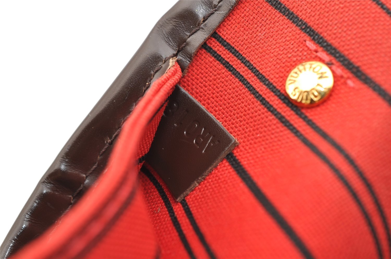 Authentic Louis Vuitton Damier Neverfull PM Shoulder Tote Bag N51109 LV 7023I