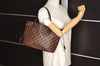 Authentic Louis Vuitton Damier Neverfull PM Shoulder Tote Bag N51109 LV 7023I