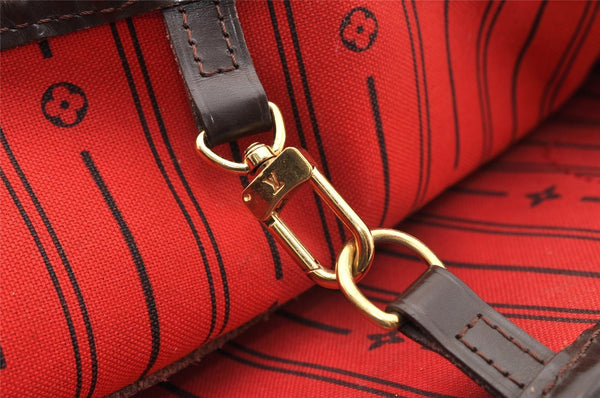 Authentic Louis Vuitton Damier Neverfull MM Shoulder Tote Bag N51105 LV 7025I