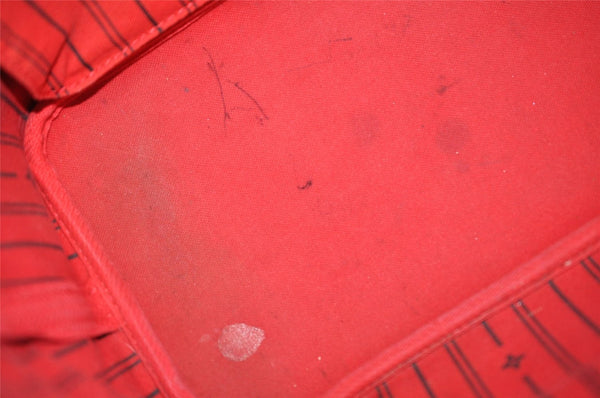 Authentic Louis Vuitton Damier Neverfull MM Shoulder Tote Bag N51105 LV 7025I