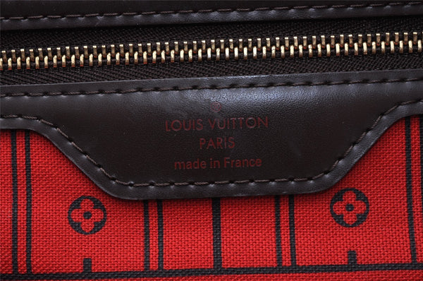 Authentic Louis Vuitton Damier Neverfull GM Shoulder Tote Bag N51106 LV 7205I