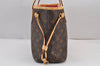 Authentic Louis Vuitton Mon Monogram Initial Neverfull PM Tote Bag LV 7258J