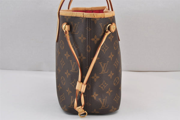 Authentic Louis Vuitton Mon Monogram Initial Neverfull PM Tote Bag LV 7258J