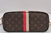 Authentic Louis Vuitton Mon Monogram Initial Neverfull PM Tote Bag LV 7258J