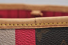 Authentic Louis Vuitton Mon Monogram Initial Neverfull PM Tote Bag LV 7258J