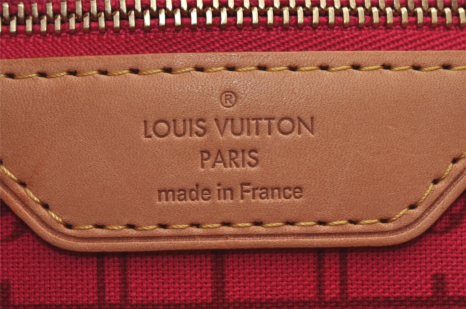 Authentic Louis Vuitton Mon Monogram Initial Neverfull PM Tote Bag LV 7258J