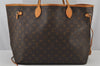 Authentic Louis Vuitton Monogram Neverfull GM Shoulder Tote Bag M40157 LV 7441J