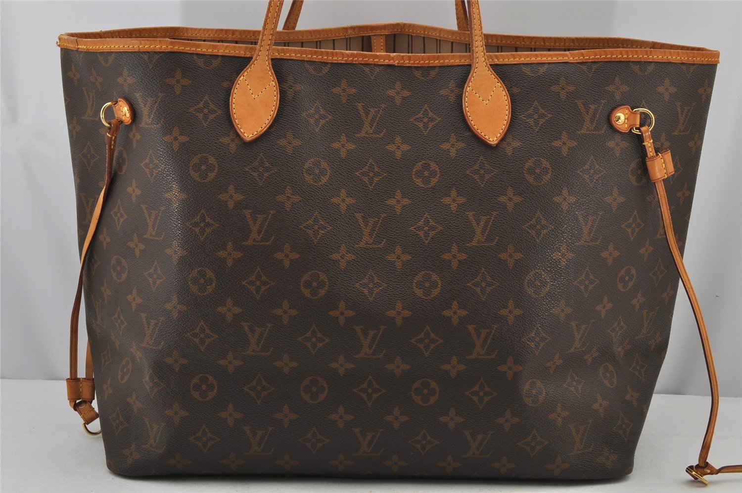 Authentic Louis Vuitton Monogram Neverfull GM Shoulder Tote Bag M40157 LV 7441J