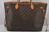 Authentic Louis Vuitton Monogram Neverfull GM Shoulder Tote Bag M40157 LV 7441J