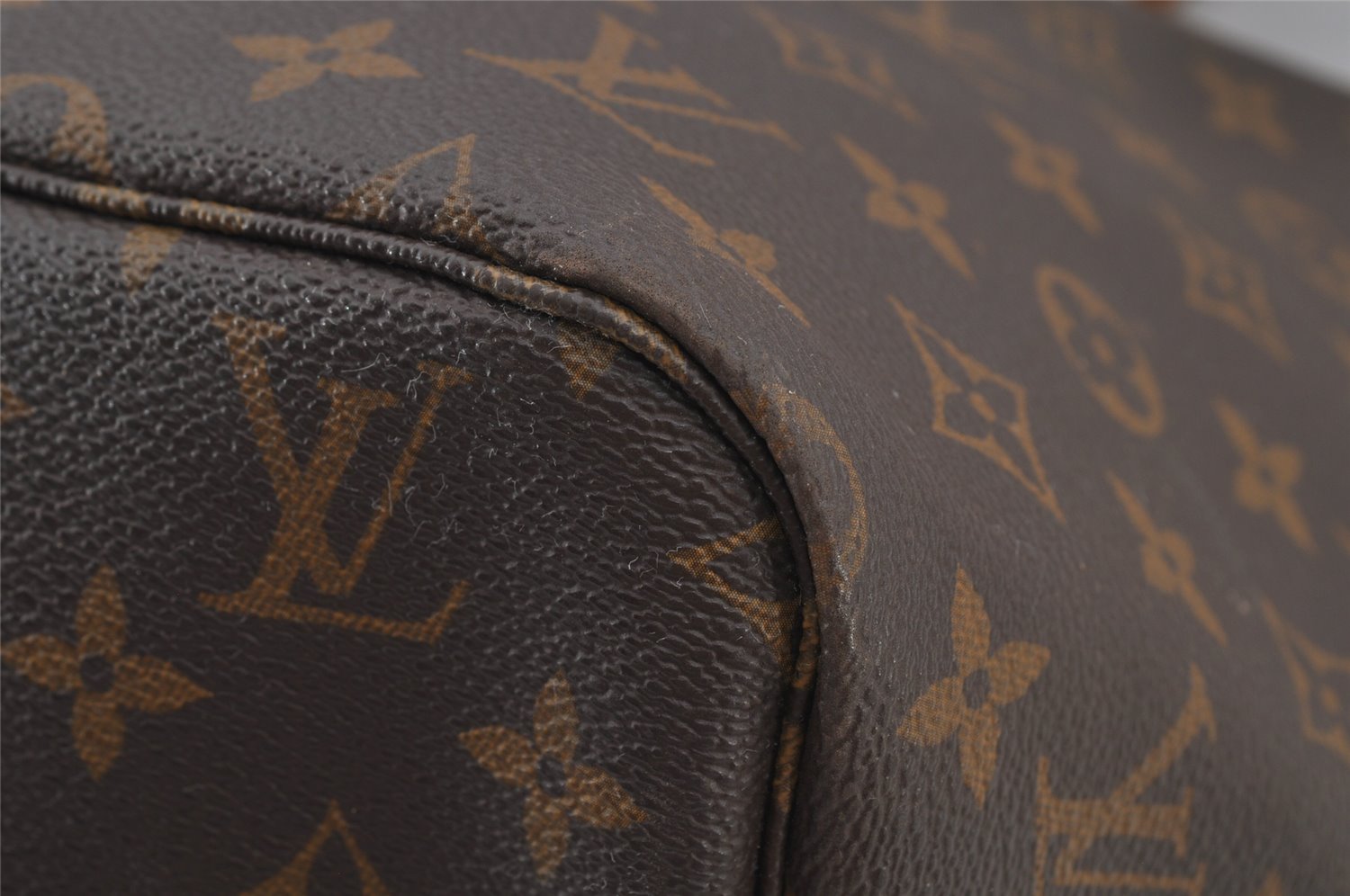 Authentic Louis Vuitton Monogram Neverfull GM Shoulder Tote Bag M40157 LV 7441J