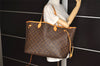 Authentic Louis Vuitton Monogram Neverfull GM Shoulder Tote Bag M40157 LV 7441J
