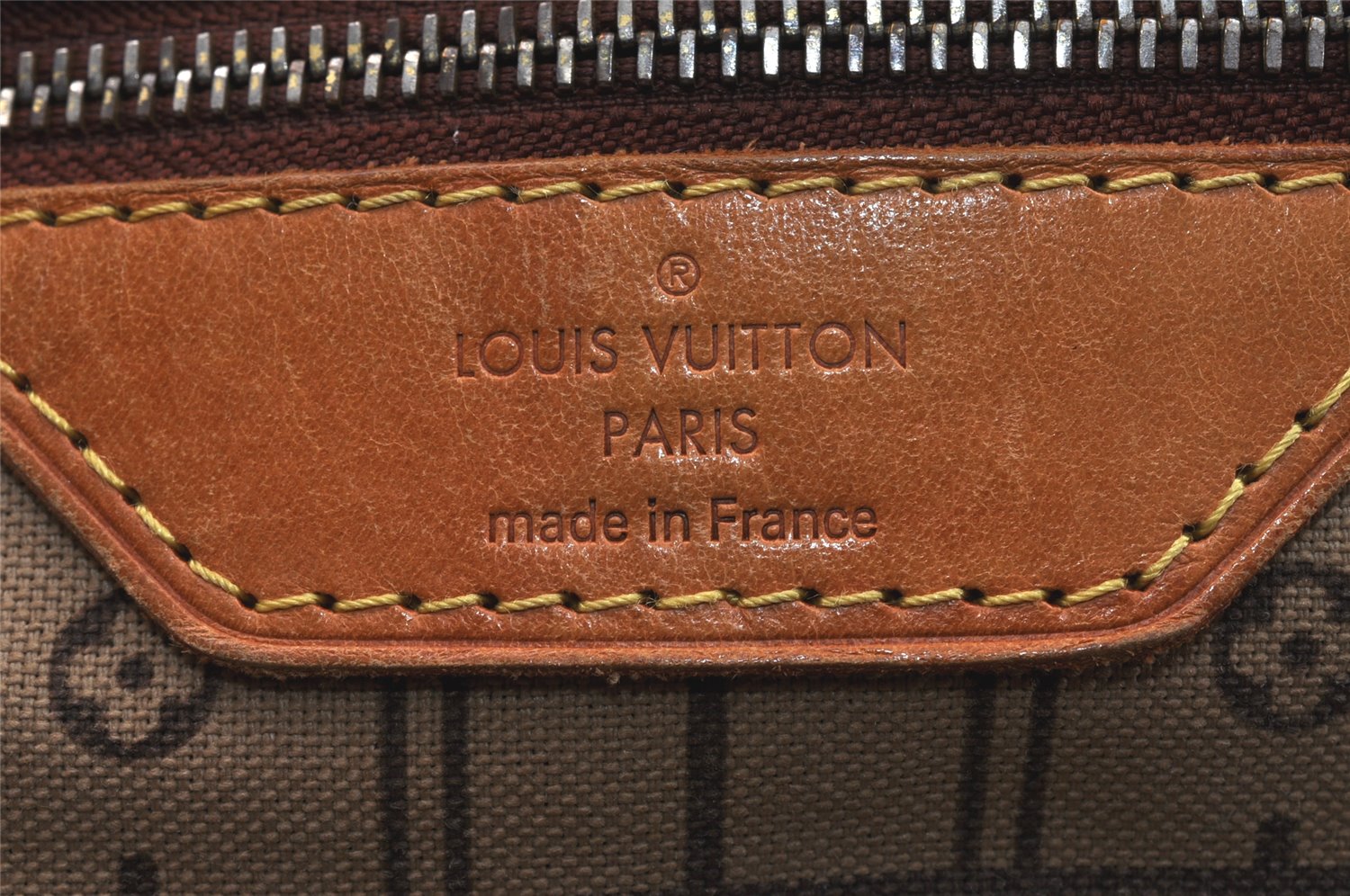 Authentic Louis Vuitton Monogram Neverfull PM Shoulder Tote Bag M40155 LV 7609K