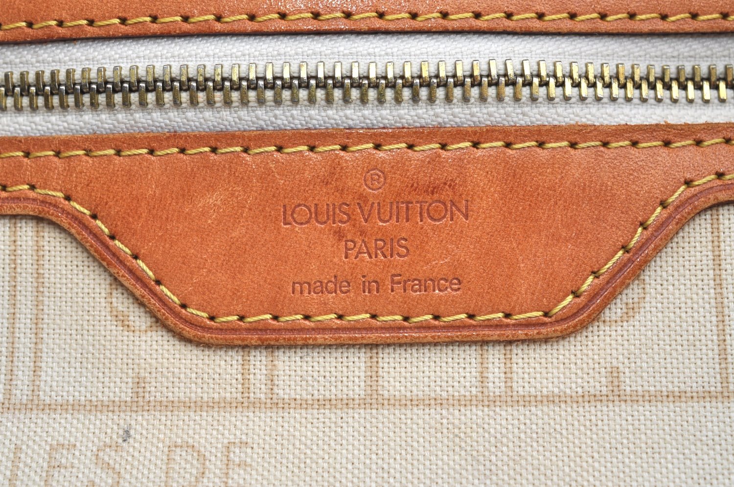 Authentic Louis Vuitton Damier Azur Neverfull PM Tote Bag N51110 LV 9510G