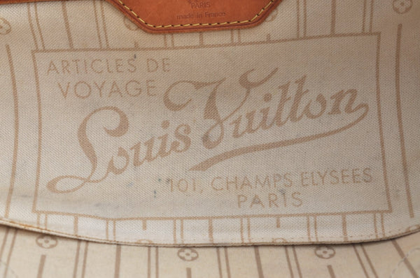 Authentic Louis Vuitton Damier Azur Neverfull PM Tote Bag N51110 LV 9510G