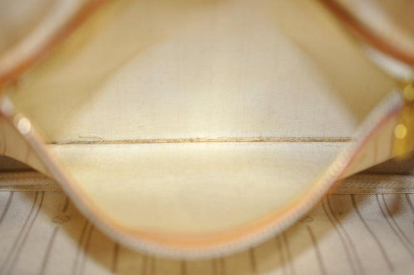 Authentic Louis Vuitton Damier Azur Neverfull PM Tote Bag N51110 LV 9510G