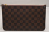 Auth Louis Vuitton Damier Neverfull Pouch Purse Clutch Rose Ballerine Pink 9510J