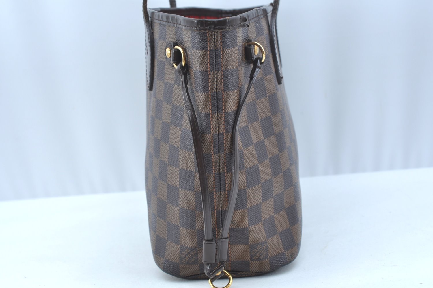 Authentic Louis Vuitton Damier Neverfull PM Shoulder Tote Bag N51109 LV 9711H