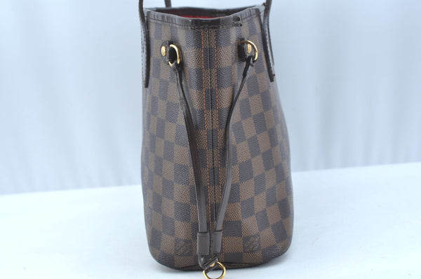 Authentic Louis Vuitton Damier Neverfull PM Shoulder Tote Bag N51109 LV 9711H