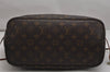 Authentic Louis Vuitton Monogram Neverfull MM Tote Bag Cerise M41177 Red 9986J