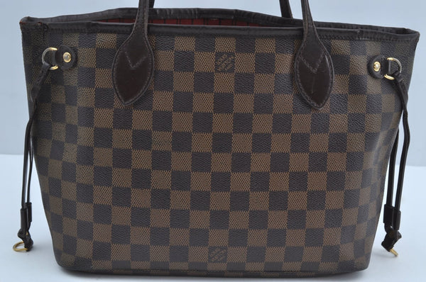 Authentic Louis Vuitton Damier Neverfull PM Tote Bag N51109 LV H5192