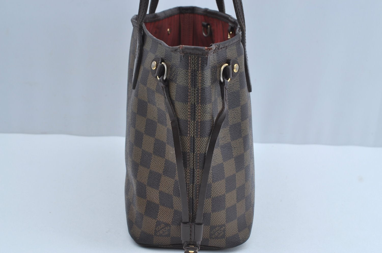 Authentic Louis Vuitton Damier Neverfull PM Tote Bag N51109 LV H5192