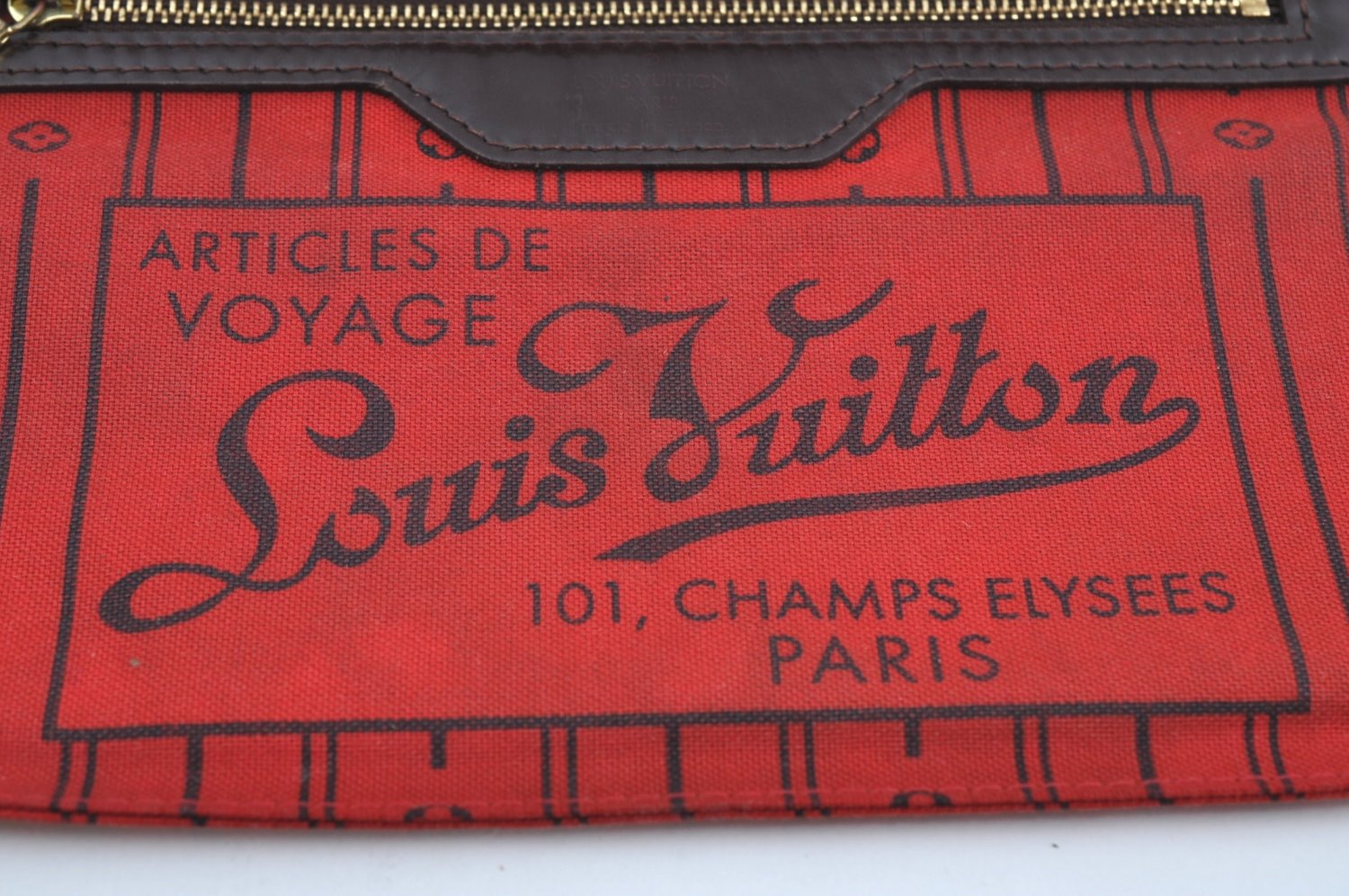 Authentic Louis Vuitton Damier Neverfull PM Tote Bag N51109 LV H5192