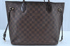 Authentic Louis Vuitton Damier Neverfull MM Shoulder Tote Bag N51105 LV K1602