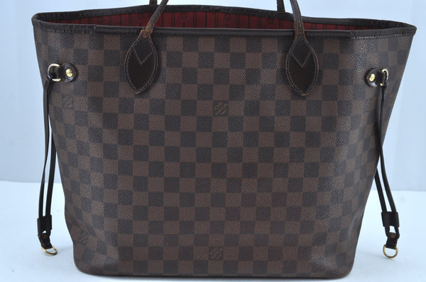 Authentic Louis Vuitton Damier Neverfull MM Shoulder Tote Bag N51105 LV K1602