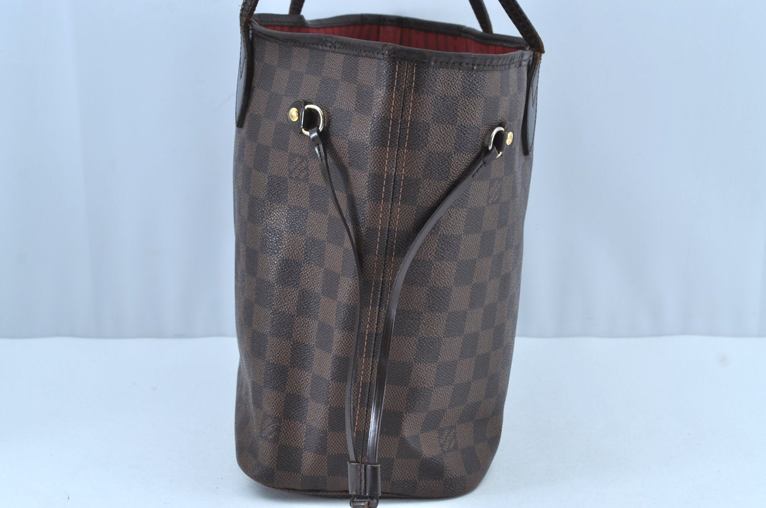Authentic Louis Vuitton Damier Neverfull MM Shoulder Tote Bag N51105 LV K1602