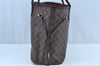 Authentic Louis Vuitton Damier Neverfull MM Shoulder Tote Bag N51105 LV K1602