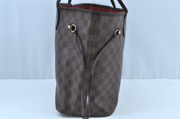 Authentic Louis Vuitton Damier Neverfull MM Shoulder Tote Bag N51105 LV K1602