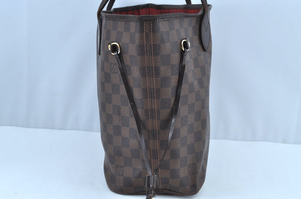 Authentic Louis Vuitton Damier Neverfull MM Shoulder Tote Bag N51105 LV K1602