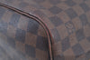 Authentic Louis Vuitton Damier Neverfull MM Shoulder Tote Bag N51105 LV K1602
