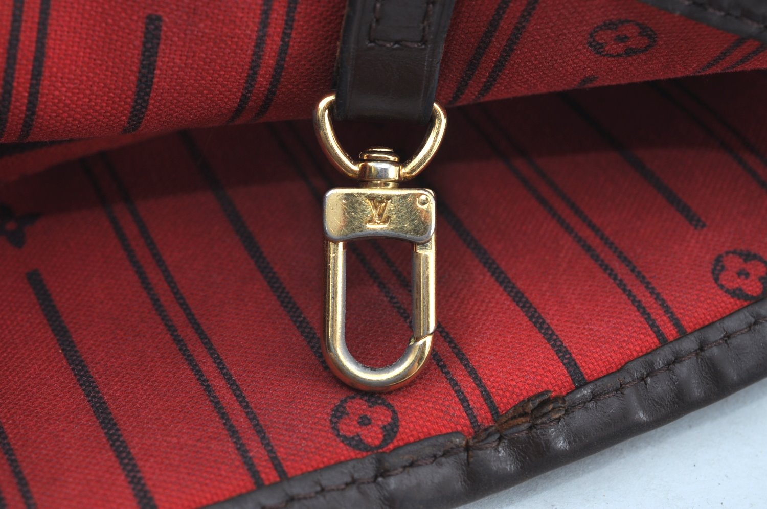 Authentic Louis Vuitton Damier Neverfull MM Shoulder Tote Bag N51105 LV K1602