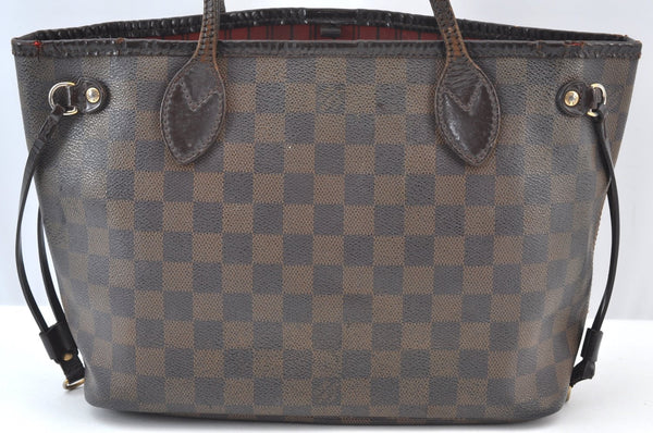 Authentic Louis Vuitton Damier Neverfull PM Shoulder Tote Bag N51109 Lv K2876