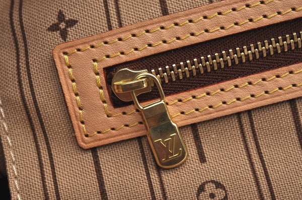 Authentic Louis Vuitton Monogram Neverfull MM Shoulder Tote Bag M40156 LV K4141